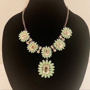 Natasha Rhinestone Pendant Statement Necklace
